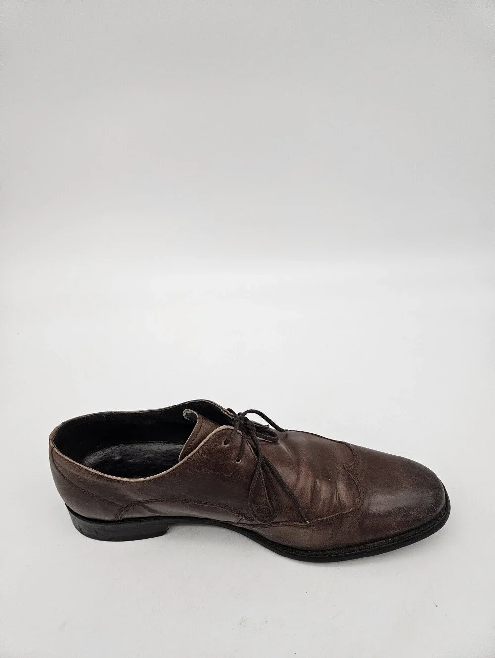 John Varvatos USA Wingtip Derby Mens Size 10M Brown Leather Dress Shoes